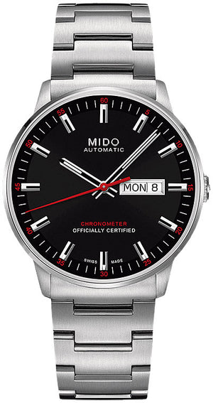  Shop Authentic Mido Commander II Automatic Black Dial Silver Steel Strap Watch For Men - M021.431.11.051.00 - Luxxuri
