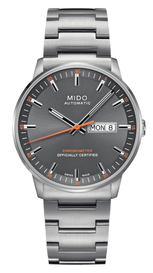  Shop Authentic Mido Commander II Automatic Chronometer Grey Dial Silver Steel Strap Watch For Men - M021.431.11.061.01 - Luxxuri