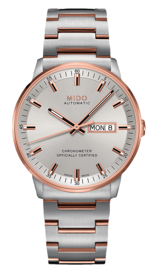  Shop Authentic Mido Commander II Chronometer Automatic Silver Dial Two Tone Steel Strap Watch For Men - M021.431.22.031.00 - Luxxuri