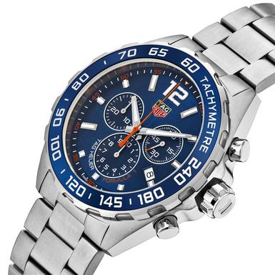  Shop Authentic Tag Heuer Formula 1 Chronograph Blue Dial Silver Steel Strap Watch for Men - CAZ1014.BA0842 - Luxxuri