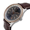  Shop Authentic Breitling Navitimer 1 Automatic 41mm Black Dial Brown Leather Strap Mens Watch - U17326211M1P1 - Luxxuri