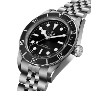 Tudor Black Bay Black Dial Silver Steel Strap Watch for Men - M7941A1A0NU-0003