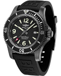  Shop Authentic Breitling Superocean Automatic 46mm Black Dial Black Rubber Strap Watch for Men - M17368B71B1S1 - Luxxuri