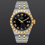  Shop Authentic Tudor Royal Automatic Black Dial Two Tone Steel Strap Watch for Men - M28603-0003 - Luxxuri