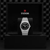  Shop Authentic Tudor Royal Automatic Diamonds Black Dial Silver Steel Strap Watch for Men - M28600-0004 - Luxxuri