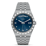  Shop Authentic Tudor Royal Automatic Diamonds Blue Dial Silver Steel Strap Watch for Men - M28600-0006 - Luxxuri