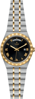 Tudor Royal Automatic Black Dial Two Tone Steel Strap Watch for Men - M28603-0003