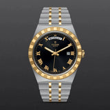  Shop Authentic Tudor Royal Automatic Black Dial Two Tone Steel Strap Watch for Men - M28603-0003 - Luxxuri