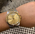 Tudor Royal Automatic Diamonds Gold Dial Two Tone Steel Strap Watch for Men - M28603-0006