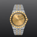 Tudor Royal Automatic Diamonds Gold Dial Two Tone Steel Strap Watch for Men - M28603-0006