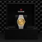  Shop Authentic Tudor Royal Automatic Diamonds Gold Dial Two Tone Steel Strap Watch for Men - M28603-0006 - Luxxuri