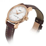  Shop Authentic Mido Baroncelli III Automatic White Dial Brown Leather Strap Watch For Women - M7600.3.26.8 - Luxxuri