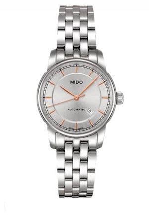  Shop Authentic Mido Baroncelli III Automatic Silver Dial Silver Steel Strap Watch For Women - M7600.4.10.1 - Luxxuri