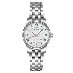  Shop Authentic Mido Baroncelli III Automatic Silver Dial Silver Steel Strap Watch For Women - M7600.4.21.1 - Luxxuri