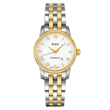  Shop Authentic Mido Baroncelli III Automatic White Dial Two Tone Steel Strap Watch For Women - M7600.9.26.1 - Luxxuri