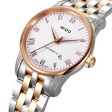  Shop Authentic Mido Baroncelli III Automatic White Dial Two Tone Steel Strap Watch For Women - M7600.9.N6.1 - Luxxuri