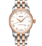  Shop Authentic Mido Baroncelli Automatic White Dial Two Tone Steel Strap Watch For Women - M8600.9.N6.1 - Luxxuri