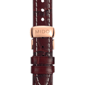 Mido Baroncelli III Automatic Silver Dial Brown Leather Strap Watch For Women - M7600.2.21.8
