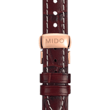  Shop Authentic Mido Baroncelli III Automatic White Dial Brown Leather Strap Watch For Women - M7600.3.26.8 - Luxxuri