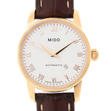  Shop Authentic Mido Baroncelli III Automatic White Dial Brown Leather Strap Watch For Women - M7600.3.26.8 - Luxxuri