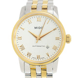  Shop Authentic Mido Baroncelli III Automatic White Dial Two Tone Steel Strap Watch For Women - M7600.9.26.1 - Luxxuri