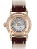  Shop Authentic Mido Baroncelli III Automatic White Dial Brown Leather Strap Watch For Women - M7600.3.26.8 - Luxxuri