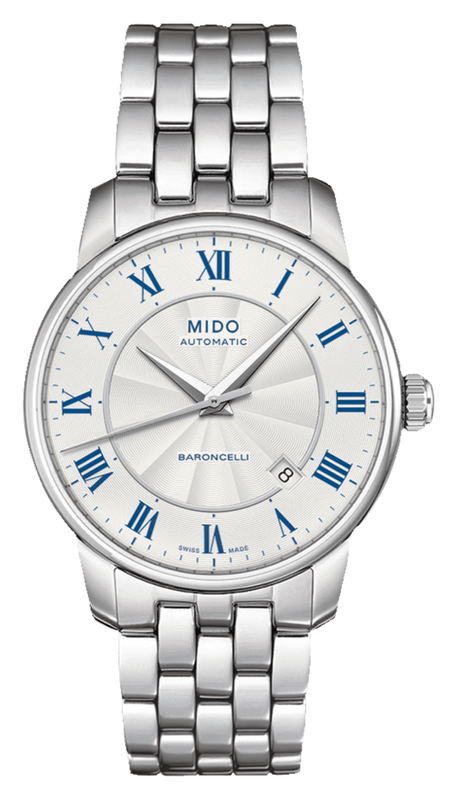  Shop Authentic Mido Baroncelli III Automatic Silver Dial Silver Steel Strap Watch For Men - M8600.4.21.1 - Luxxuri
