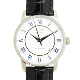  Shop Authentic Mido Baroncelli III Automatic Silver Dial Black Leather Strap Watch For Women - M7600.4.21.4 - Luxxuri