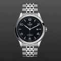  Shop Authentic Tudor 1926 Automatic Black Dial Silver Steel Strap Watch for Men - M91650-0002 - Luxxuri