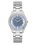  Shop Authentic Guess Glitter Burst Diamonds Blue Dial Silver Steel Strap Watch for Women - GW0405L1 - Luxxuri