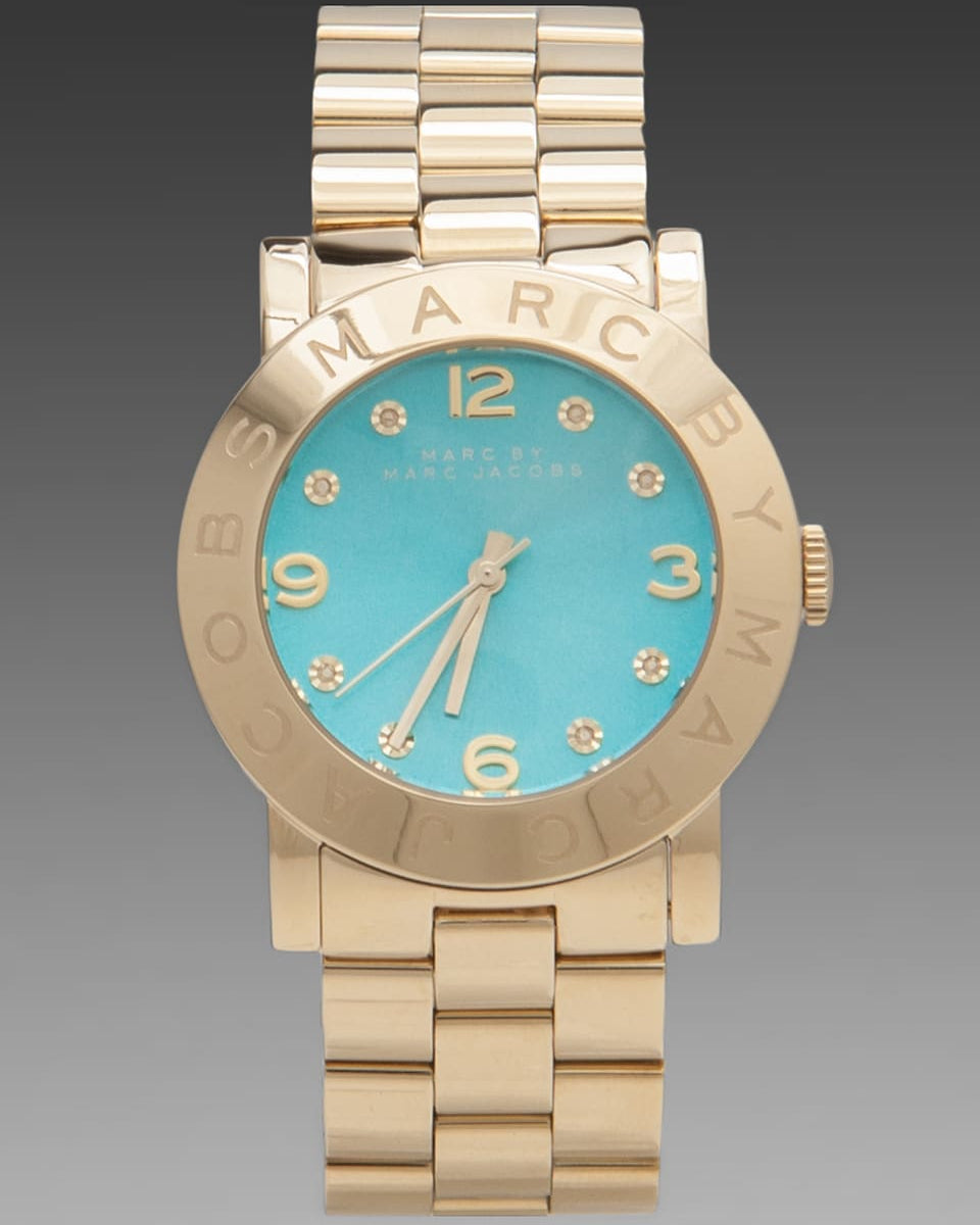  Shop Authentic Marc Jacobs Amy Green Dial Gold Steel Strap Watch for Women - MBM8624 - Luxxuri