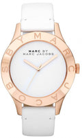  Shop Authentic Marc Jacobs Blade White Dial White Leather Strap Watch for Women - MBM1201 - Luxxuri