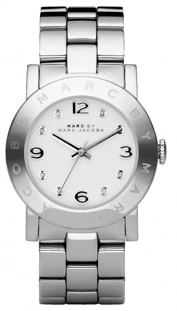  Shop Authentic Marc Jacobs Amy White Dial Silver Steel Strap Watch for Women - MBM3054 - Luxxuri