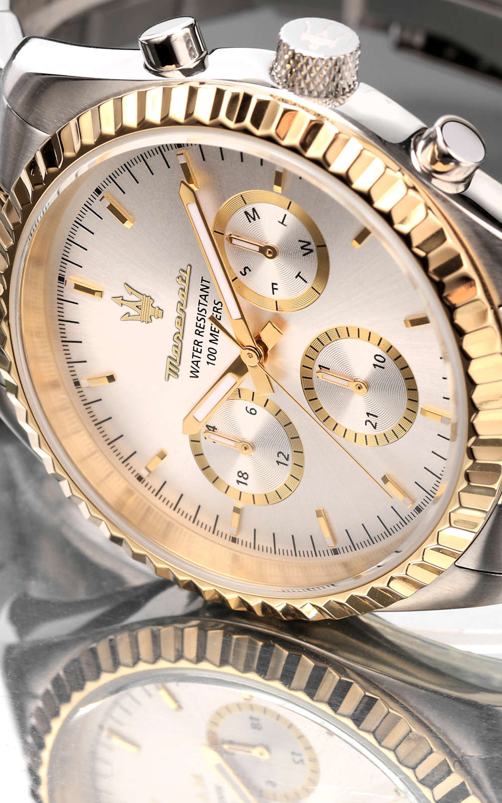  Shop Authentic Maserati Competizione Chronograph Quartz Silver Dial Watch For Men - R8853100021 - Luxxuri