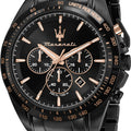  Shop Authentic Maserati Traguardo Chronograph Black Dial Black Steel Strap Watch For Men - R8873612048 - Luxxuri