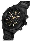  Shop Authentic Maserati Stile Chronograph Black Dial Black Steel Strap Watch For Men - R8873642005 - Luxxuri