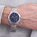  Shop Authentic Maserati Successo Chronograph Blue Dial Silver Steel Strap Watch For Men - R8873621002 - Luxxuri
