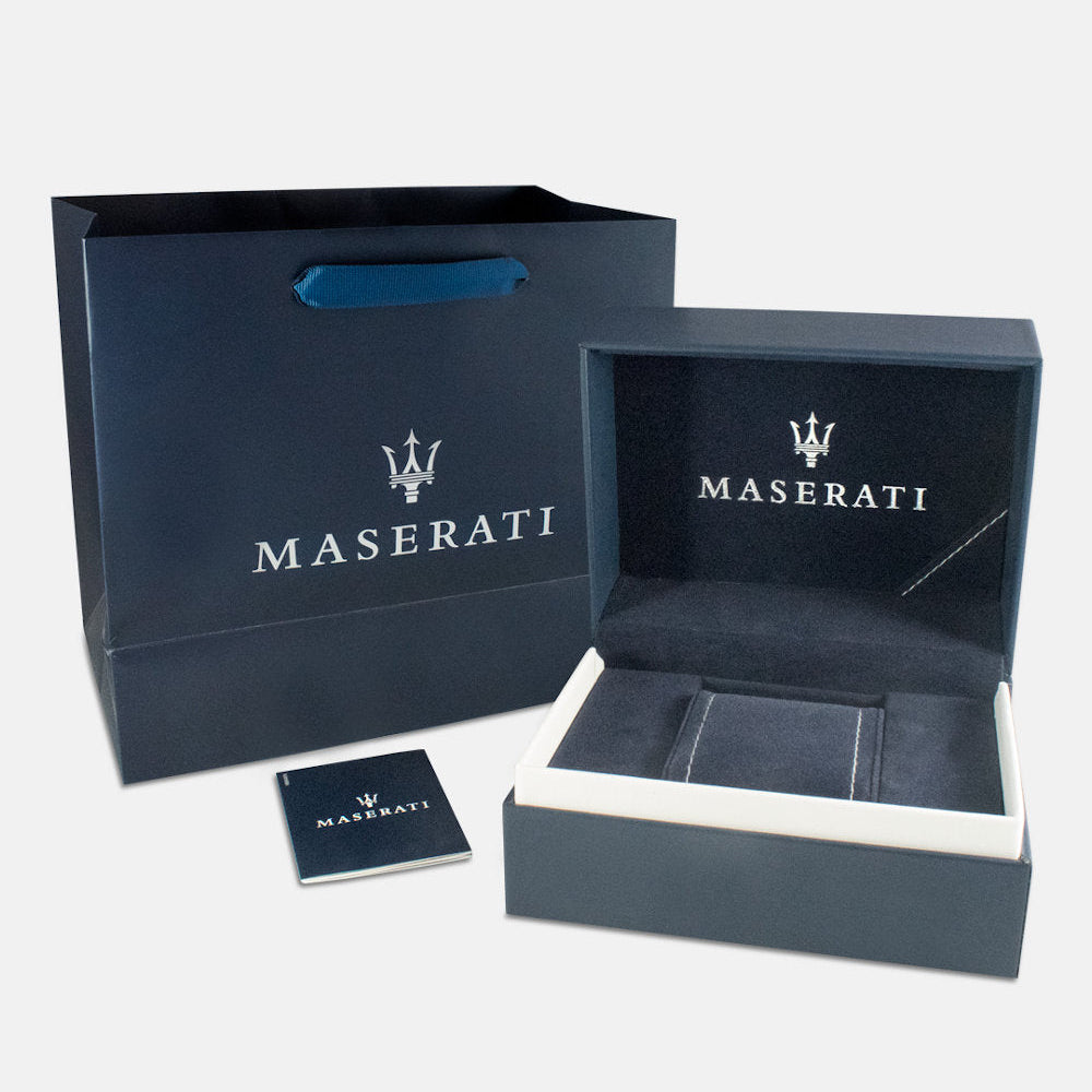 Maserati SFIDA Automatic Skeleton Black Dial Two Tone Steel Strap Watch For Men - R8823140010