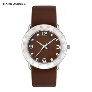  Shop Authentic Marc Jacobs Amy Brown Dial Brown Leather Strap Watch for Women - MBM1139 - Luxxuri