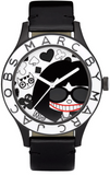  Shop Authentic Marc Jacobs White & Black Dial Black Leather Strap Watch for Women - MBM1148 - Luxxuri