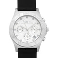  Shop Authentic Marc Jacobs Blade Chronograph White Dial Black Leather Strap Watch for Women - MBM1189 - Luxxuri