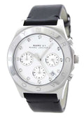  Shop Authentic Marc Jacobs Blade Chronograph White Dial Black Leather Strap Watch for Women - MBM1189 - Luxxuri