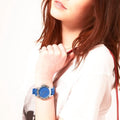  Shop Authentic Marc Jacobs Blade Blue Dial Blue Leather Strap Watch for Women - MBM1202 - Luxxuri
