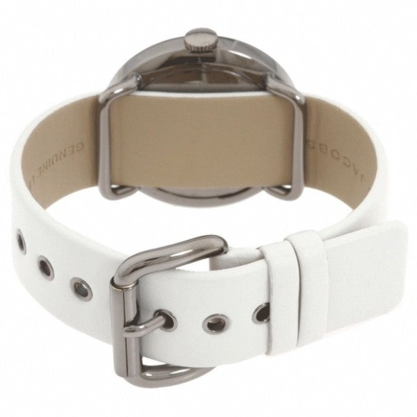  Shop Authentic Marc Jacobs Blade White Dial White Leather Strap Watch for Women - MBM1223 - Luxxuri