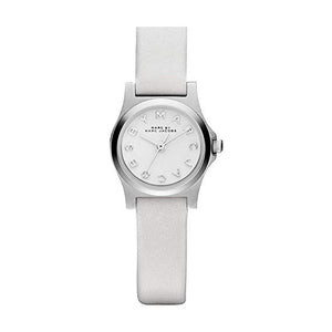  Shop Authentic Marc Jacobs Henry Dinky White Dial White Leather Strap Watch for Women - MBM1234 - Luxxuri