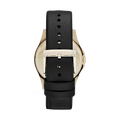 Marc Jacobs Baby Dave Gold Dial Black Leather Strap Watch for Women - MBM1264