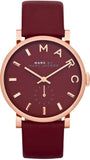  Shop Authentic Marc Jacobs Baker Maroon Dial Maroon Leather Strap Watch for Women - MBM1267 - Luxxuri