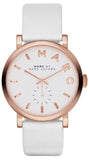  Shop Authentic Marc Jacobs Baker White Dial White Leather Strap Watch for Women - MBM1283 - Luxxuri