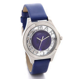  Shop Authentic Marc Jacobs Henry Skeleton Blue Dial Blue Leather Strap Watch for Women - MBM1337 - Luxxuri