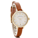  Shop Authentic Marc Jacobs Sally White Dial Brown Leather Strap Watch for Women - MBM1351 - Luxxuri